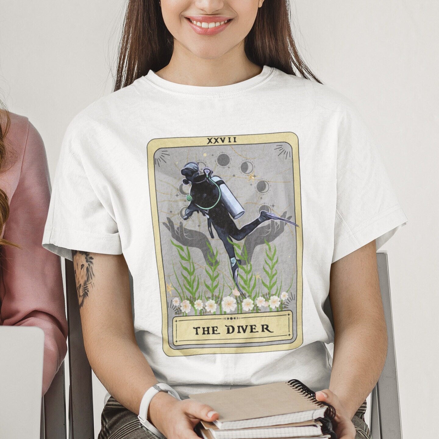 The Diver Tarot Card Shirt, Scuba Diving