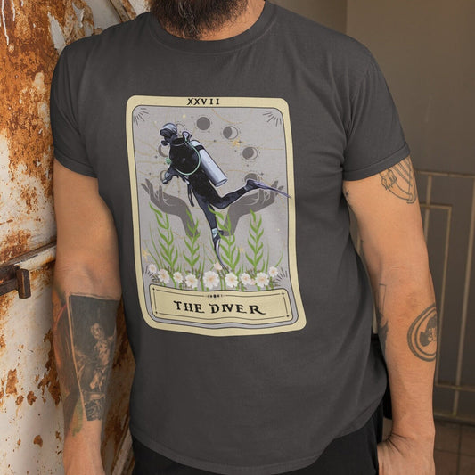 The Diver Tarot Card Shirt, Scuba Diving