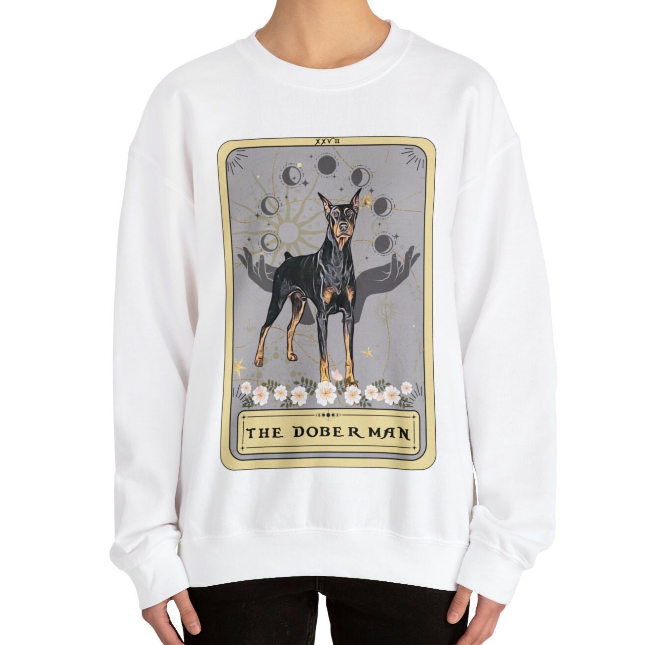 The Doberman Dog Tarot Card Sweatshirt