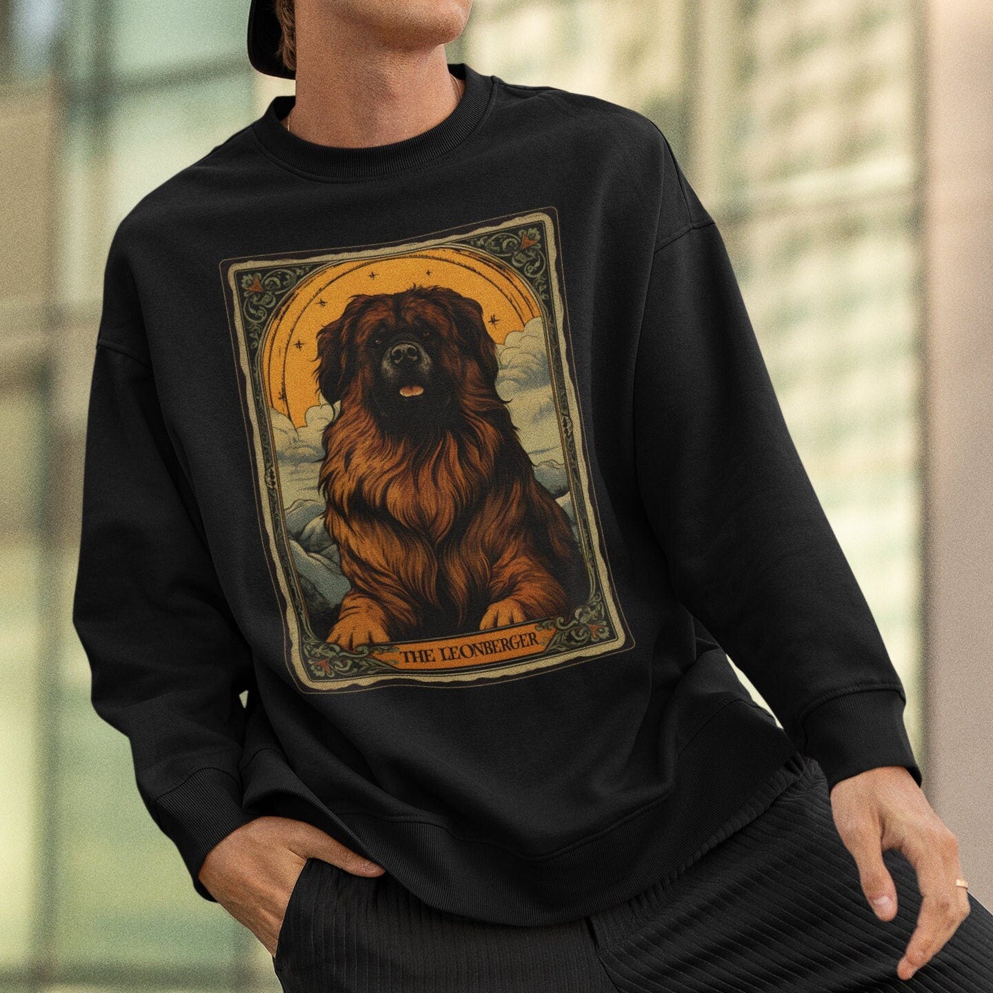 The Leonberger Tarot Card Dog Sweatshirt