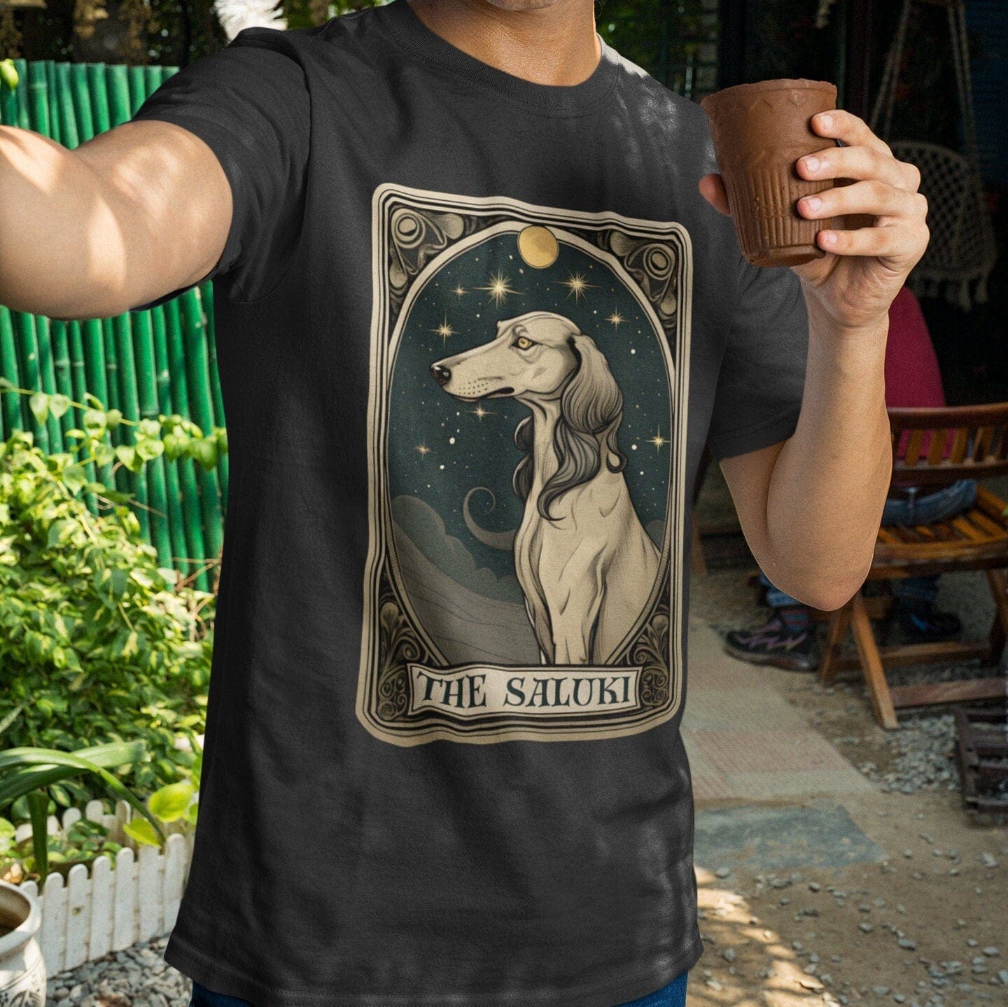 The Saluki Tarot Card Dog T-Shirt