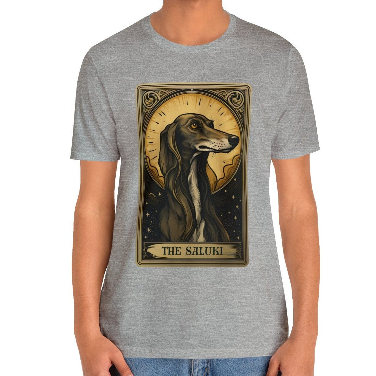 The Saluki Tarot Card Shirt, Saluki Dog