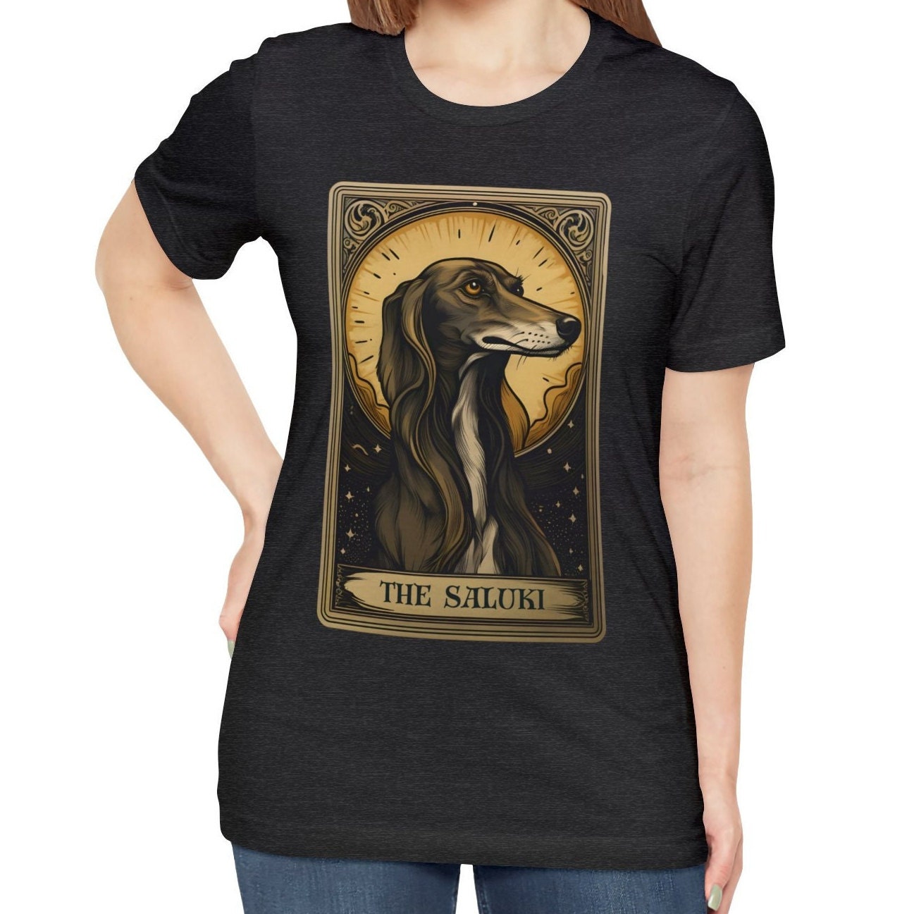 The Saluki Tarot Card Shirt, Saluki Dog