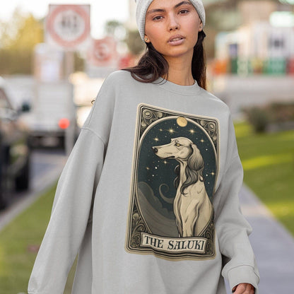 The Saluki Dog Tarot Card Sweatshirt