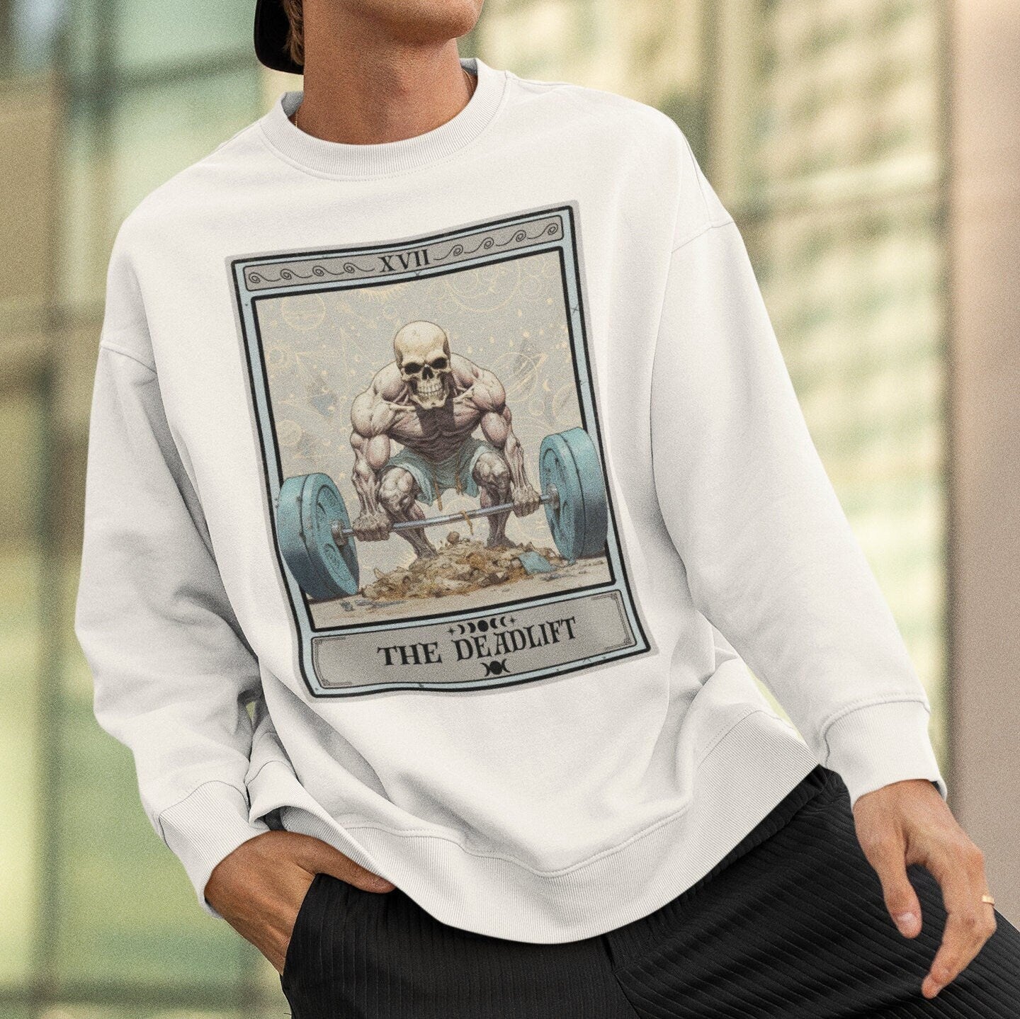 The Deadlift Tarot Card Sweatshirt