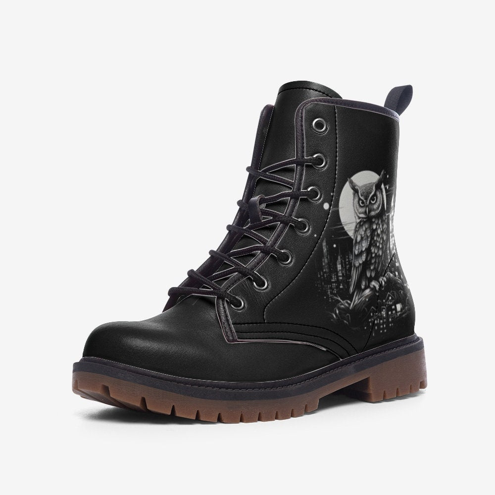 Owl Boots Black