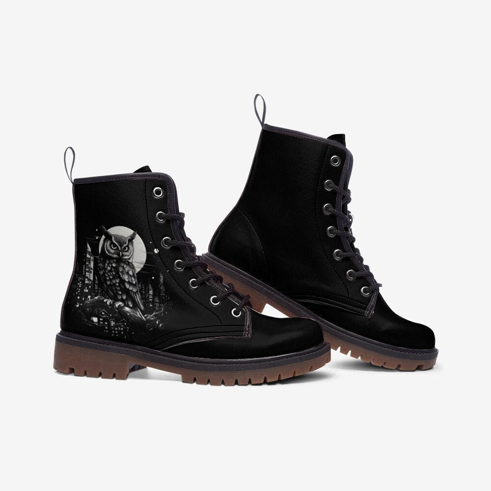 Owl Boots Black