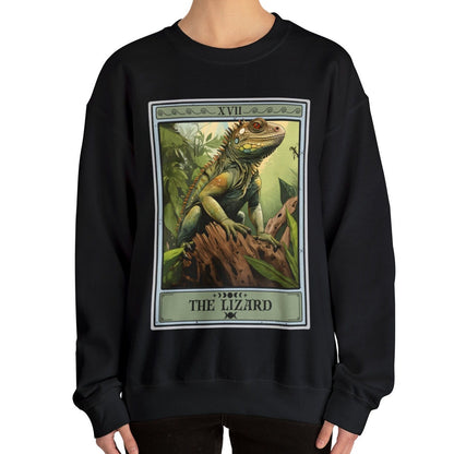 The Lizard Tarot Card Sweatshirt, Reptile Animal Lover