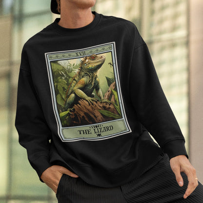 The Lizard Tarot Card Sweatshirt, Reptile Animal Lover