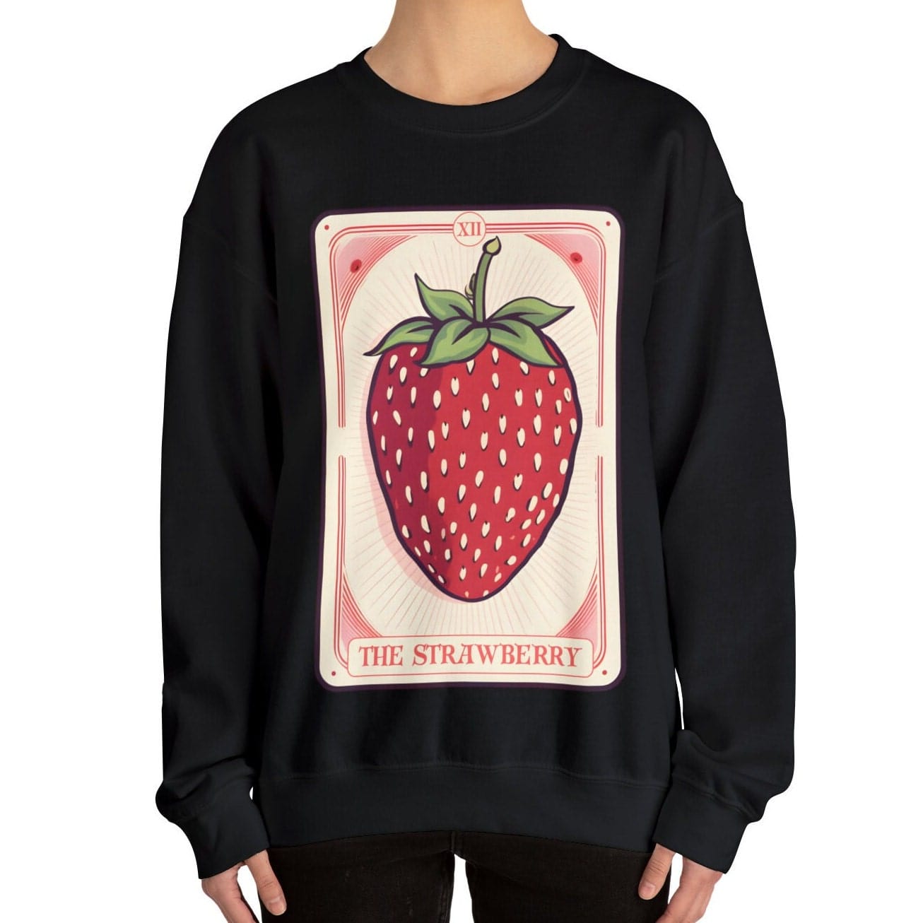 The Strawberry Tarot Card Sweatshirt