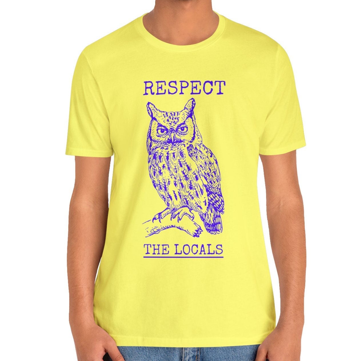 Respect The Locals Owl Shirt, Bird Lover