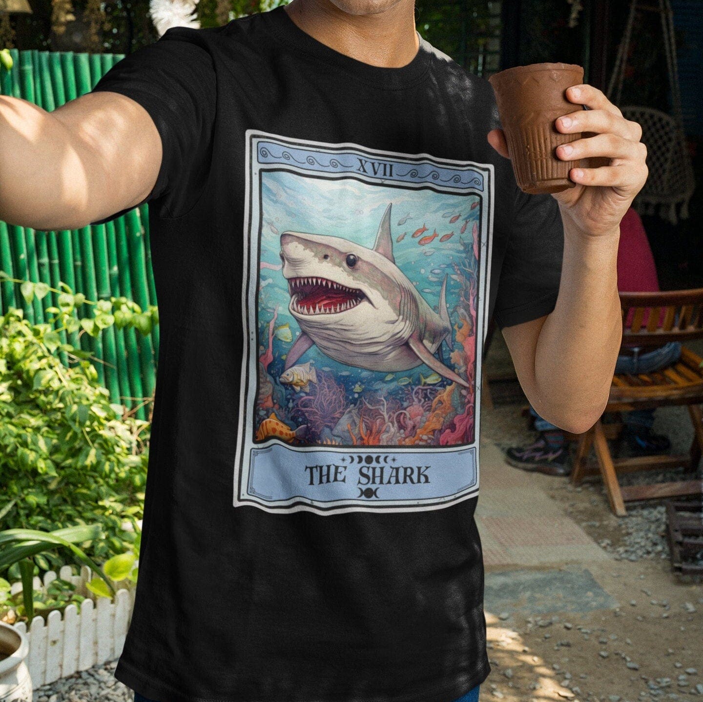 The Shark Tarot Card Shirt, SeaLife Ocean Lover