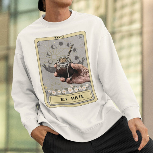 El Mate Tarot Card Sweatshirt, Yerba Mate Lover