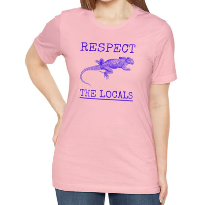 Respect The Locals Reptile Shirt, Lizard Animal Lover