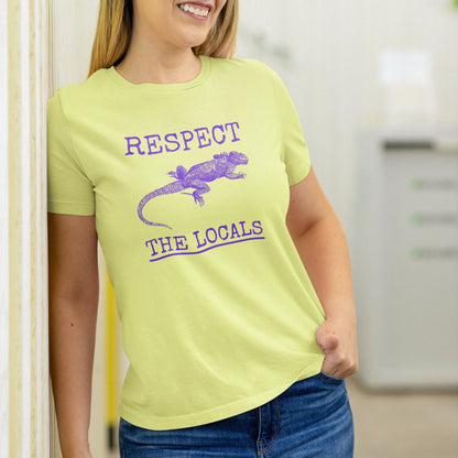 Respect The Locals Reptile Shirt, Lizard Animal Lover