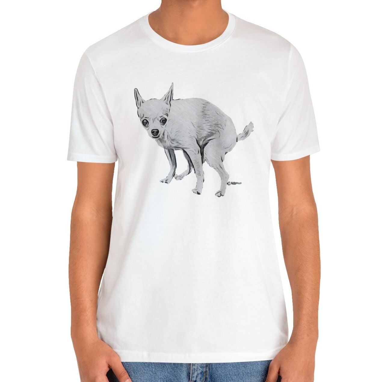 Pooping Chihuahua Shirt, Pooping Dog