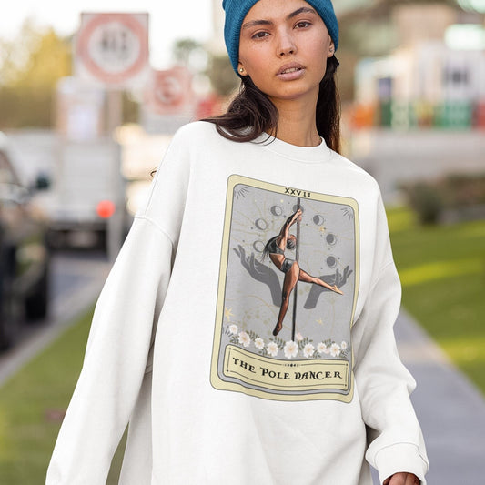 The Pole Dancer Tarot Card Sweatshirt, Pole Dance