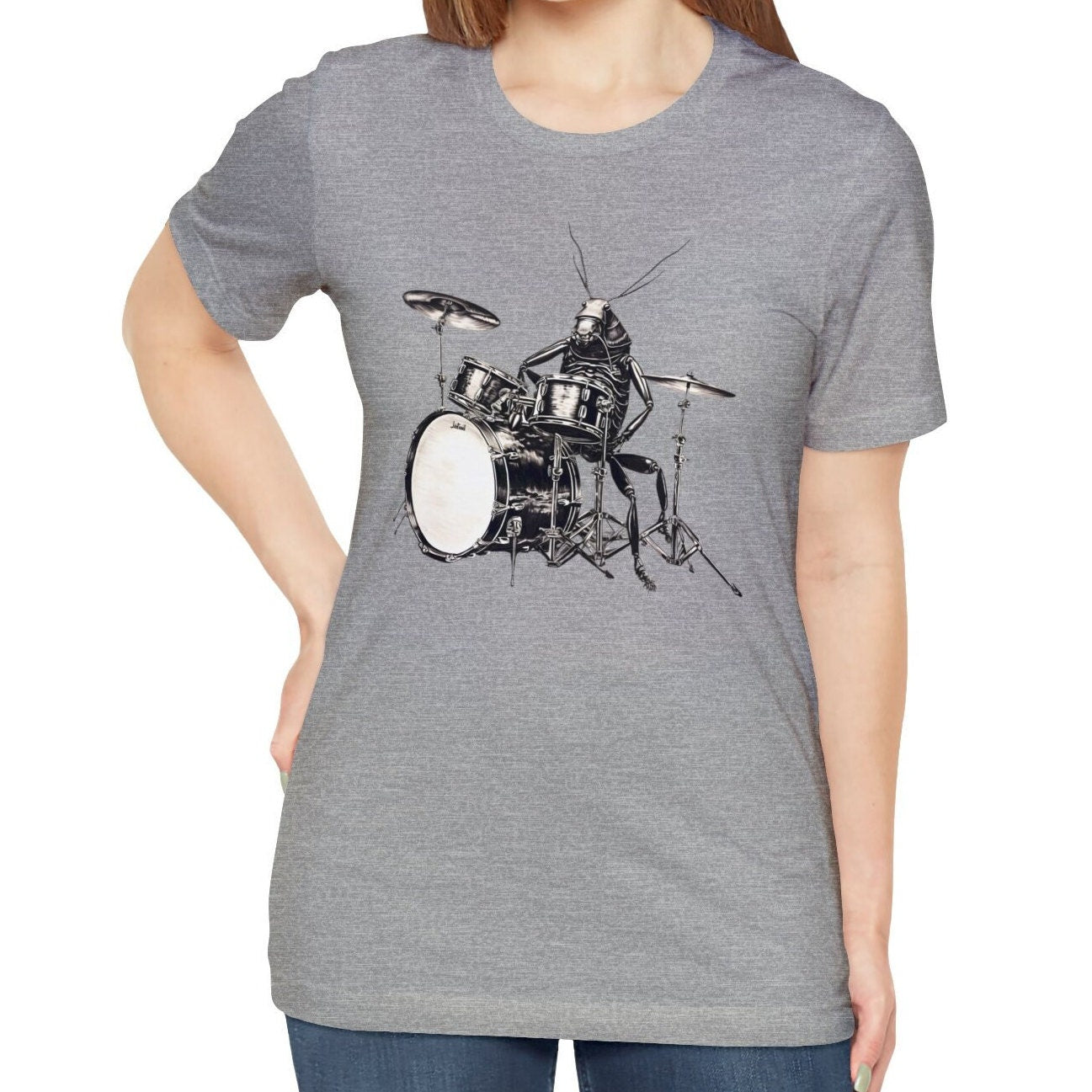 Cockroach Playing Drums Shirt for Drummer