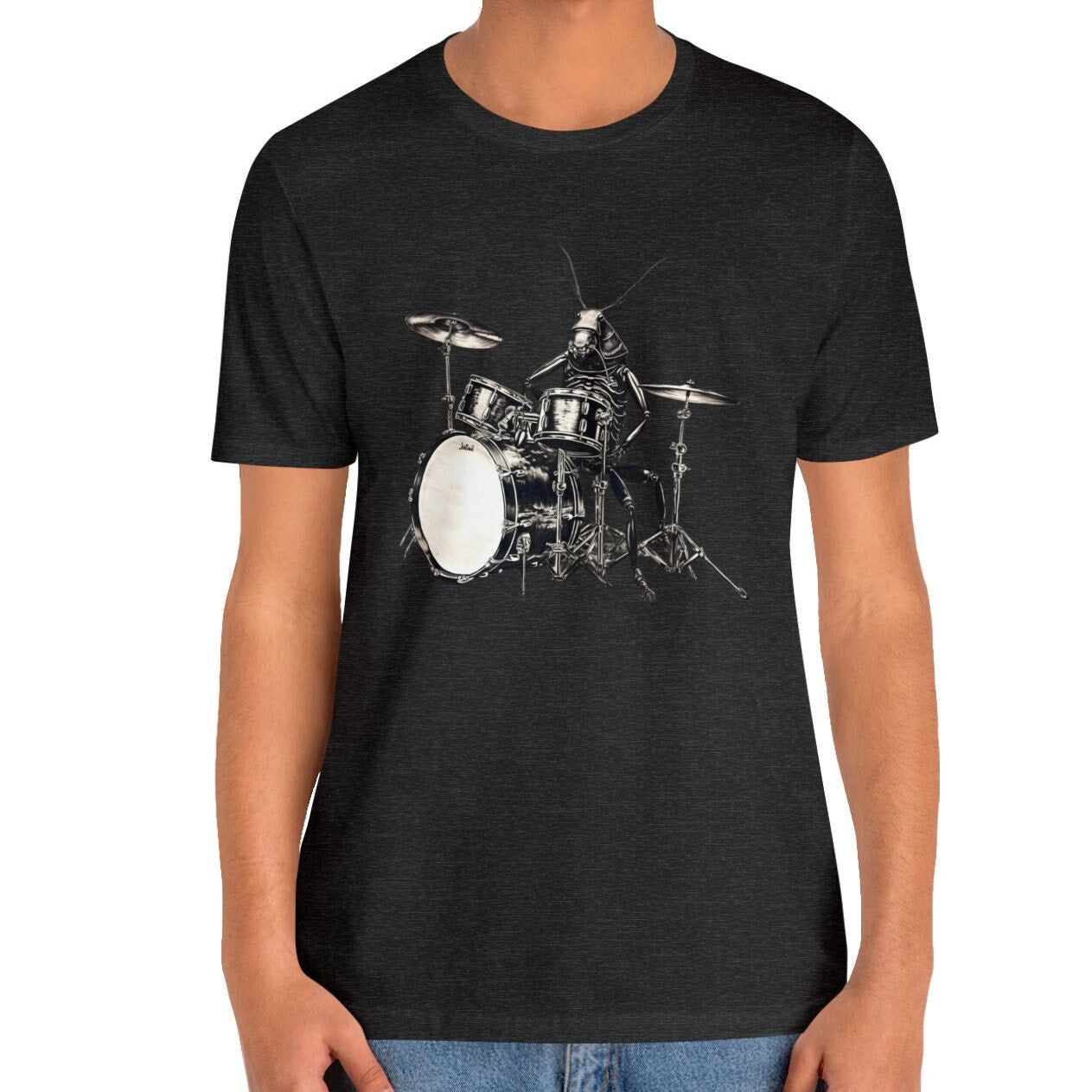 Cockroach Playing Drums Shirt for Drummer