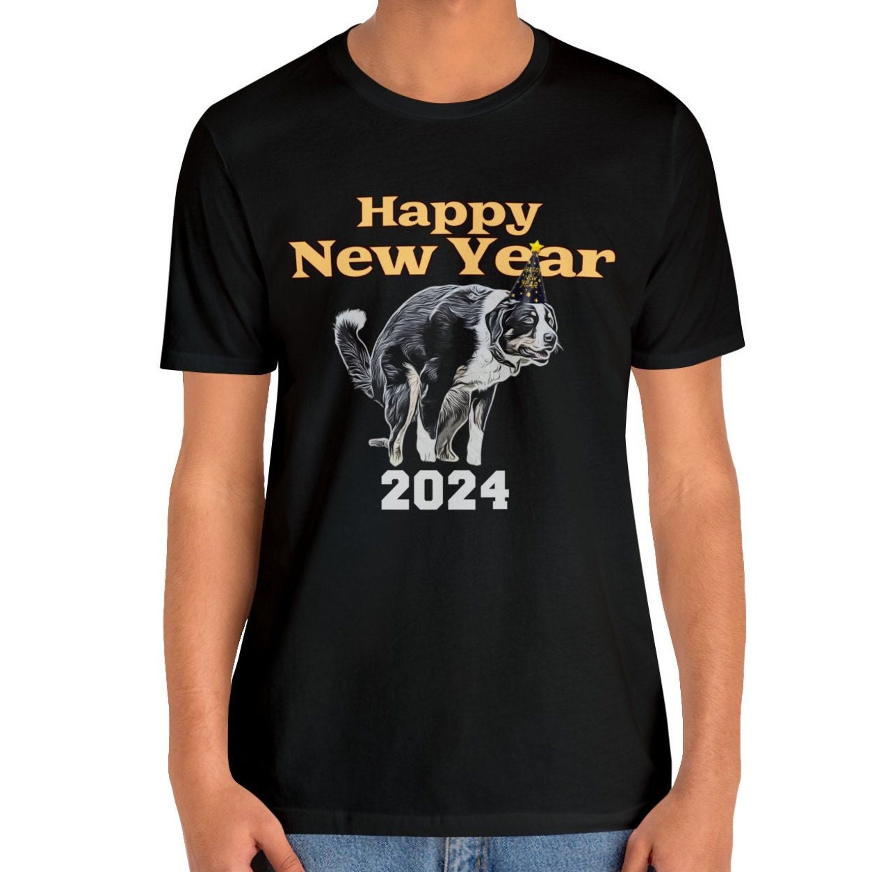 New Year Dog Pooping Shirt, Bernese Mountain Dog