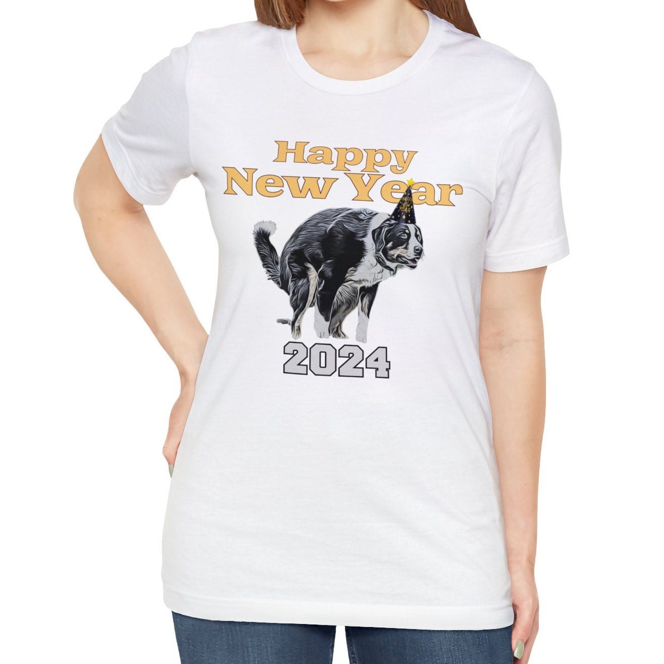 New Year Dog Pooping Shirt, Bernese Mountain Dog