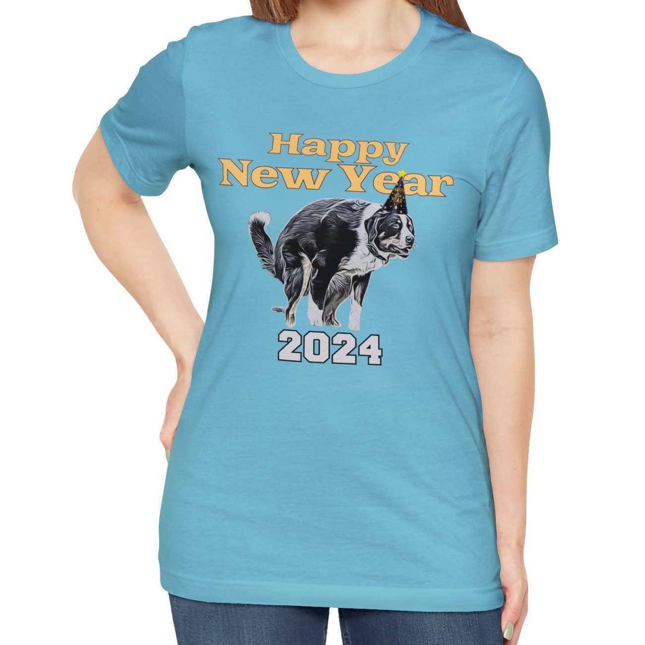 New Year Dog Pooping Shirt, Bernese Mountain Dog