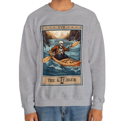 The Kayaker Tarot Card Sweatshirt, Kayaking