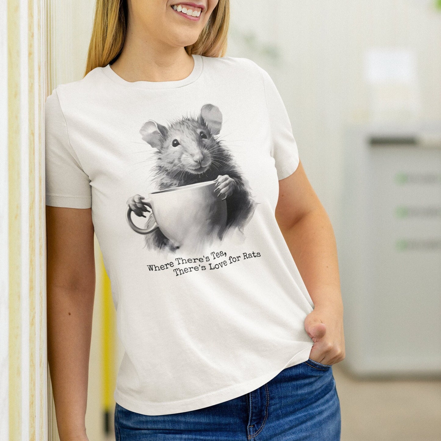 Rat Tea Shirt, Rat Mom Tea Lover