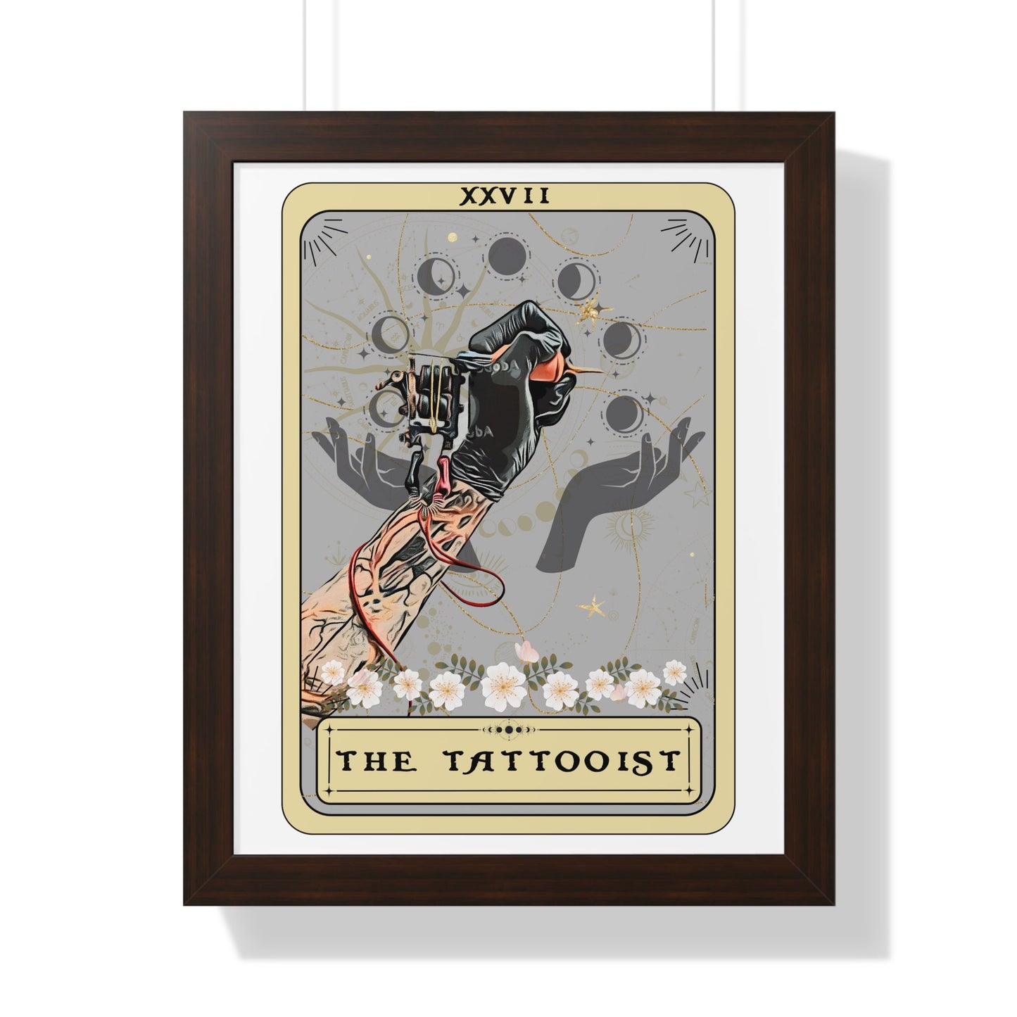 Tattoo Artist Tattoo Shop Decor The Tattooist Tarot Card Wall Art