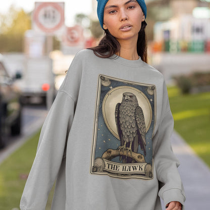 The Hawk Tarot Card Sweatshirt, Birds Of Prey