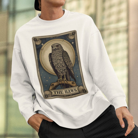 The Hawk Tarot Card Sweatshirt, Birds Of Prey