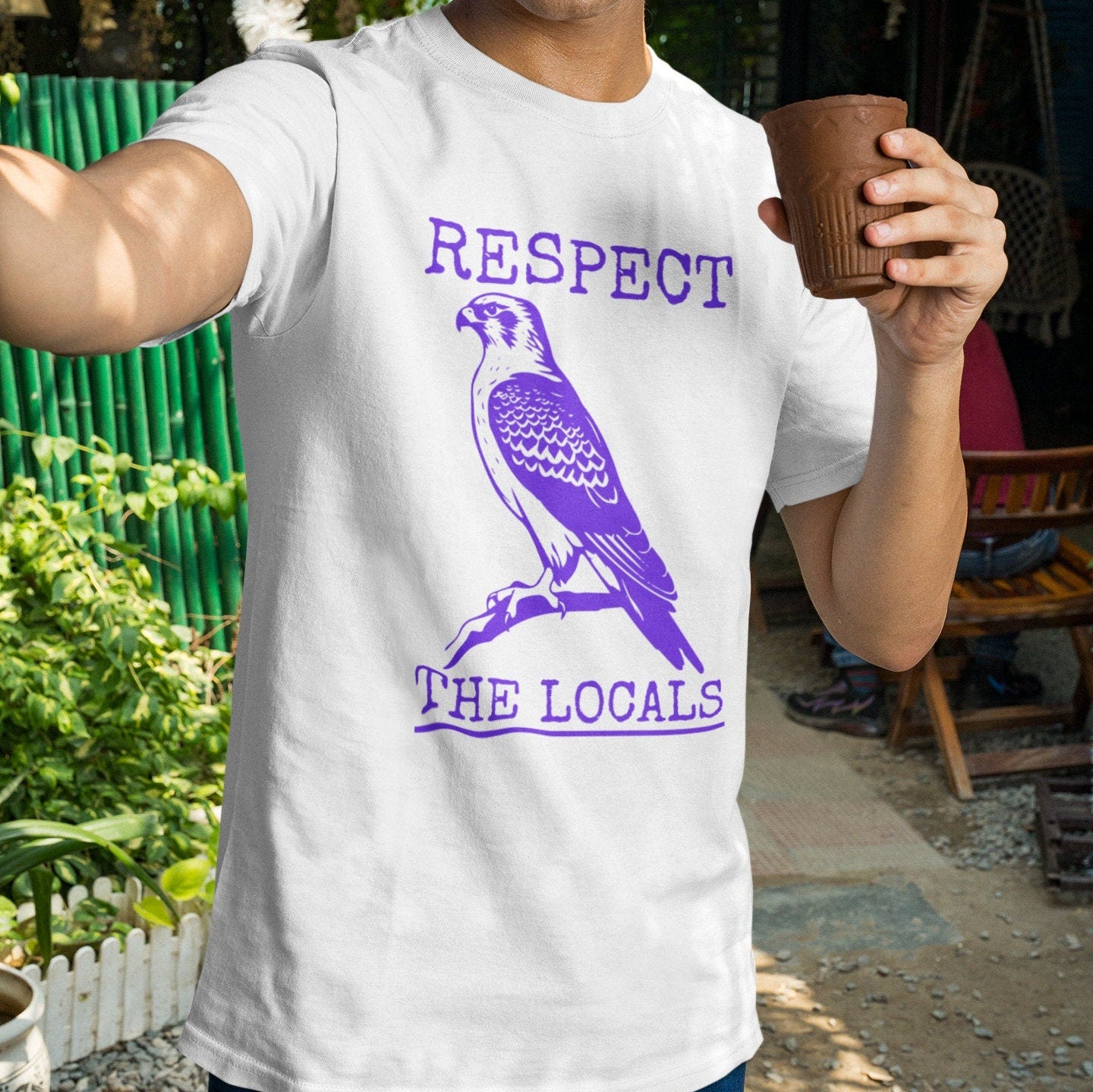 Respect The Locals Falcon Shirt Birds of Prey