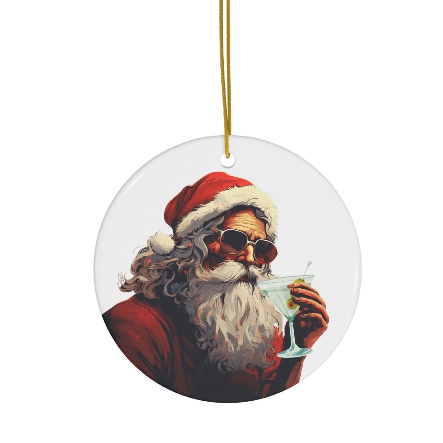 Martini Christmas Ornament