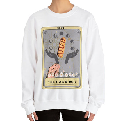 The Corn Dog Tarot Card Sweatshirt