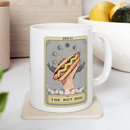 The Hot Dog Tarot Card Mug