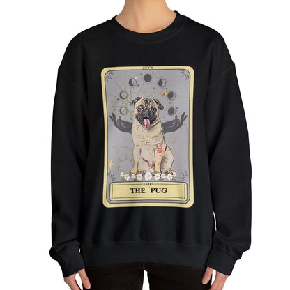 The Pug Tarot Card Sweatshirt, Dog Lover