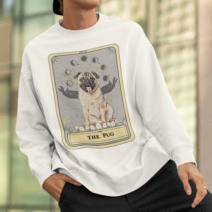 The Pug Tarot Card Sweatshirt, Dog Lover