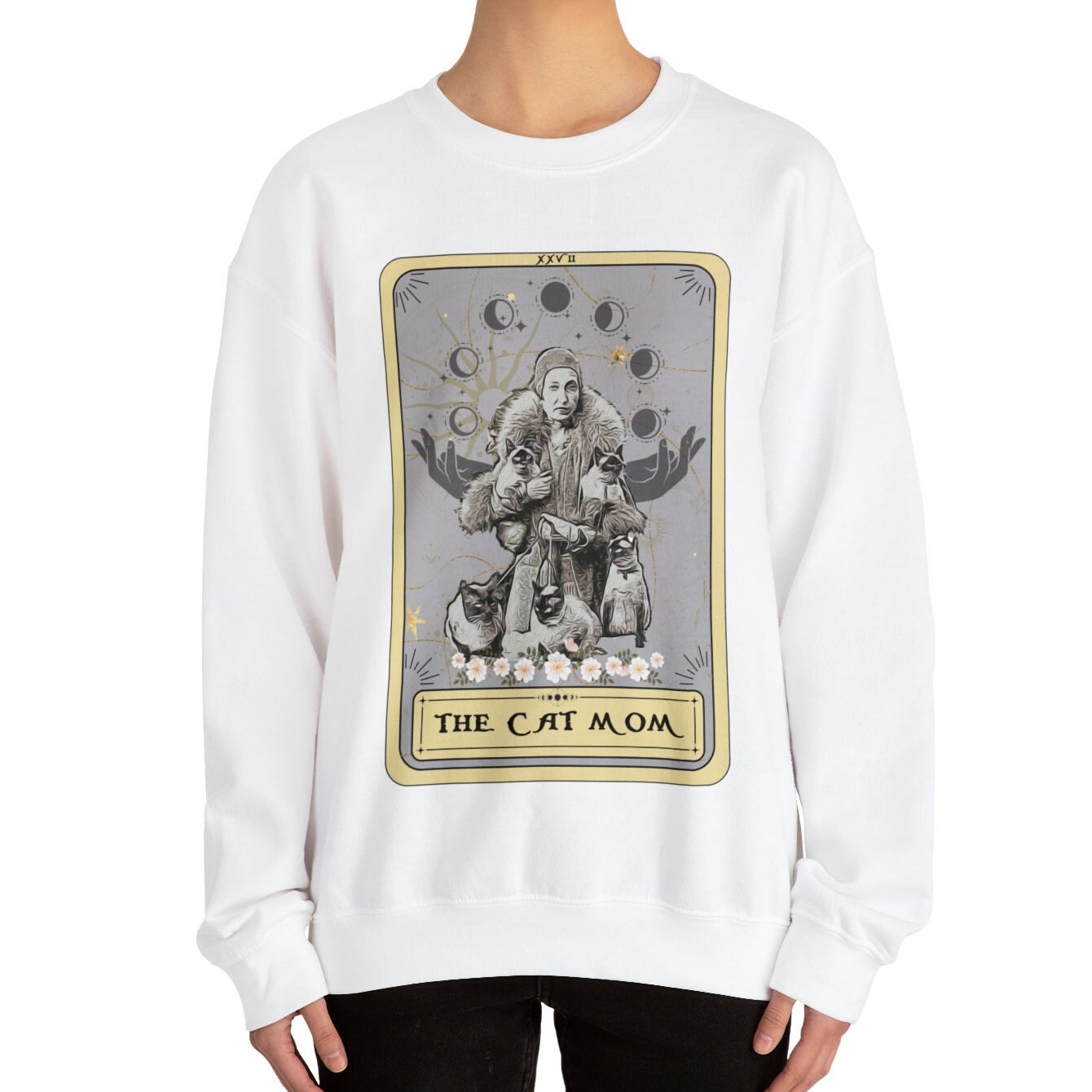 The Cat Mom Tarot Card Sweatshirt