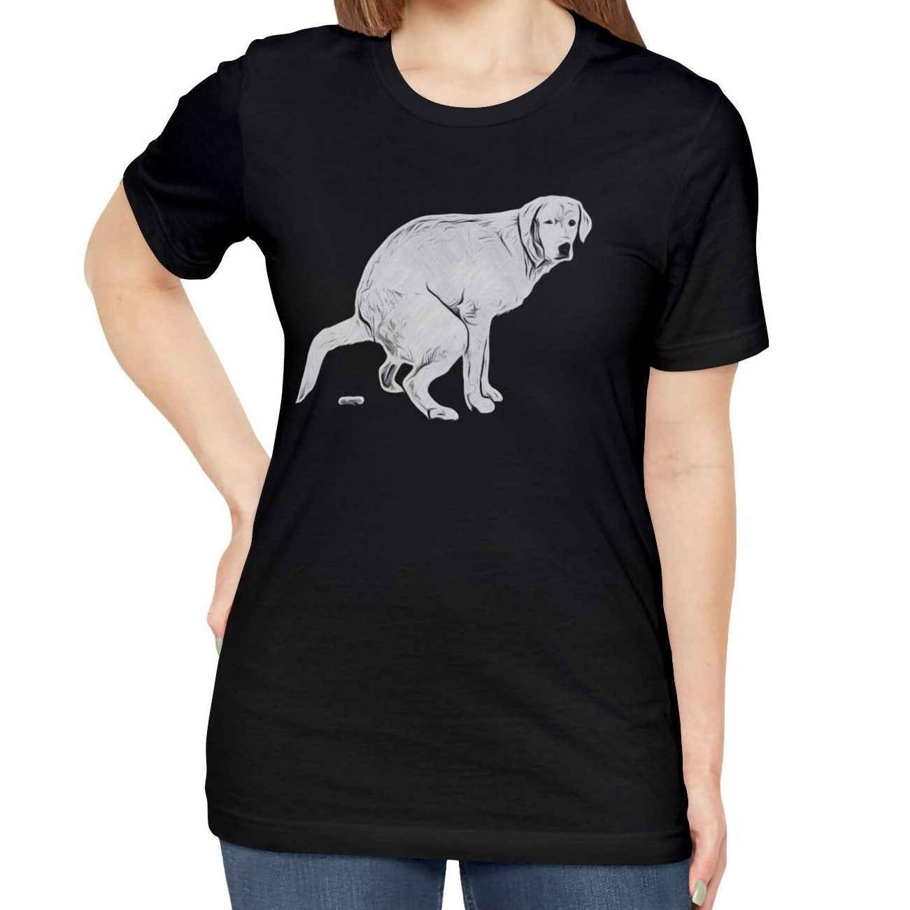 Pooping Dog Shirt, Labrador