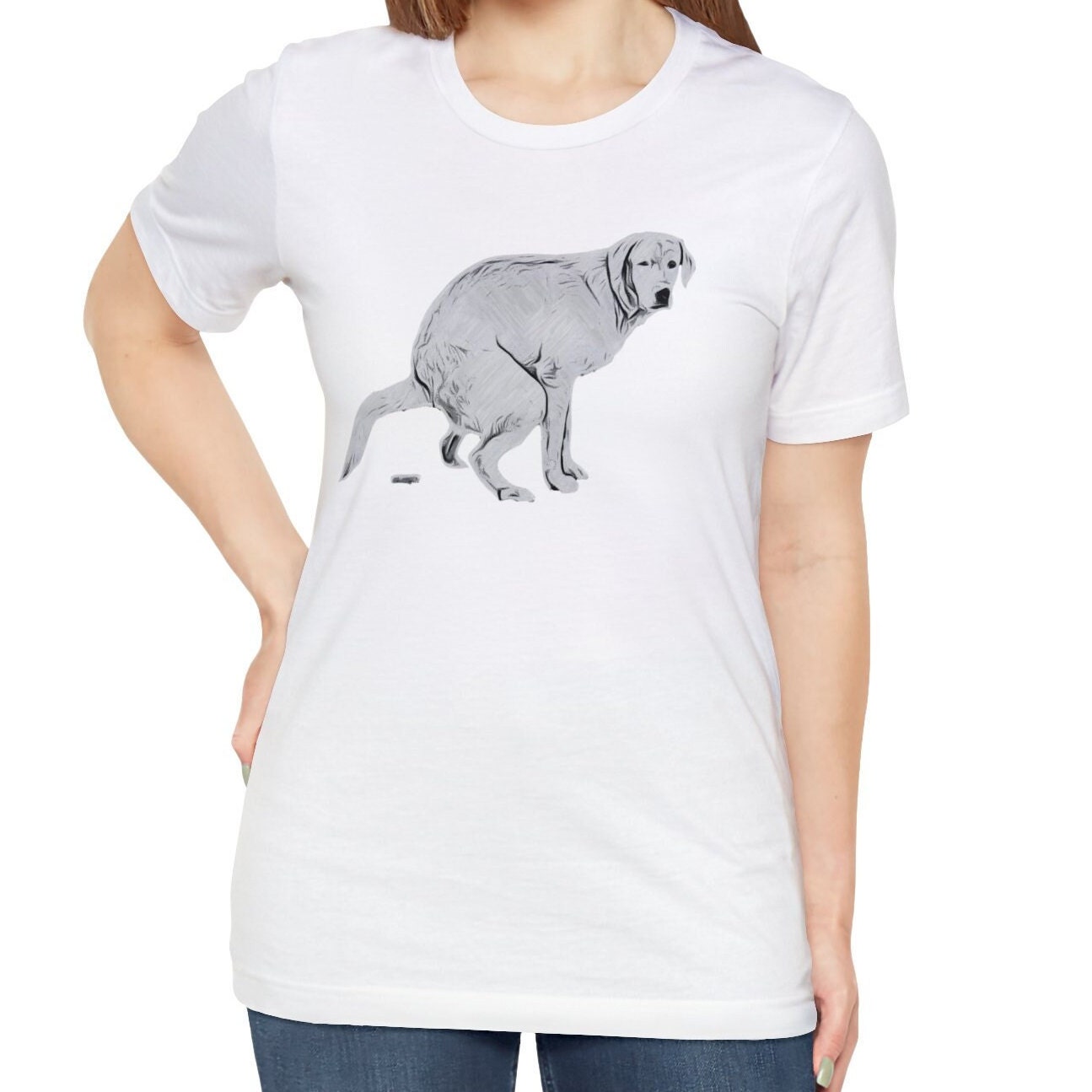 Pooping Dog Shirt, Labrador