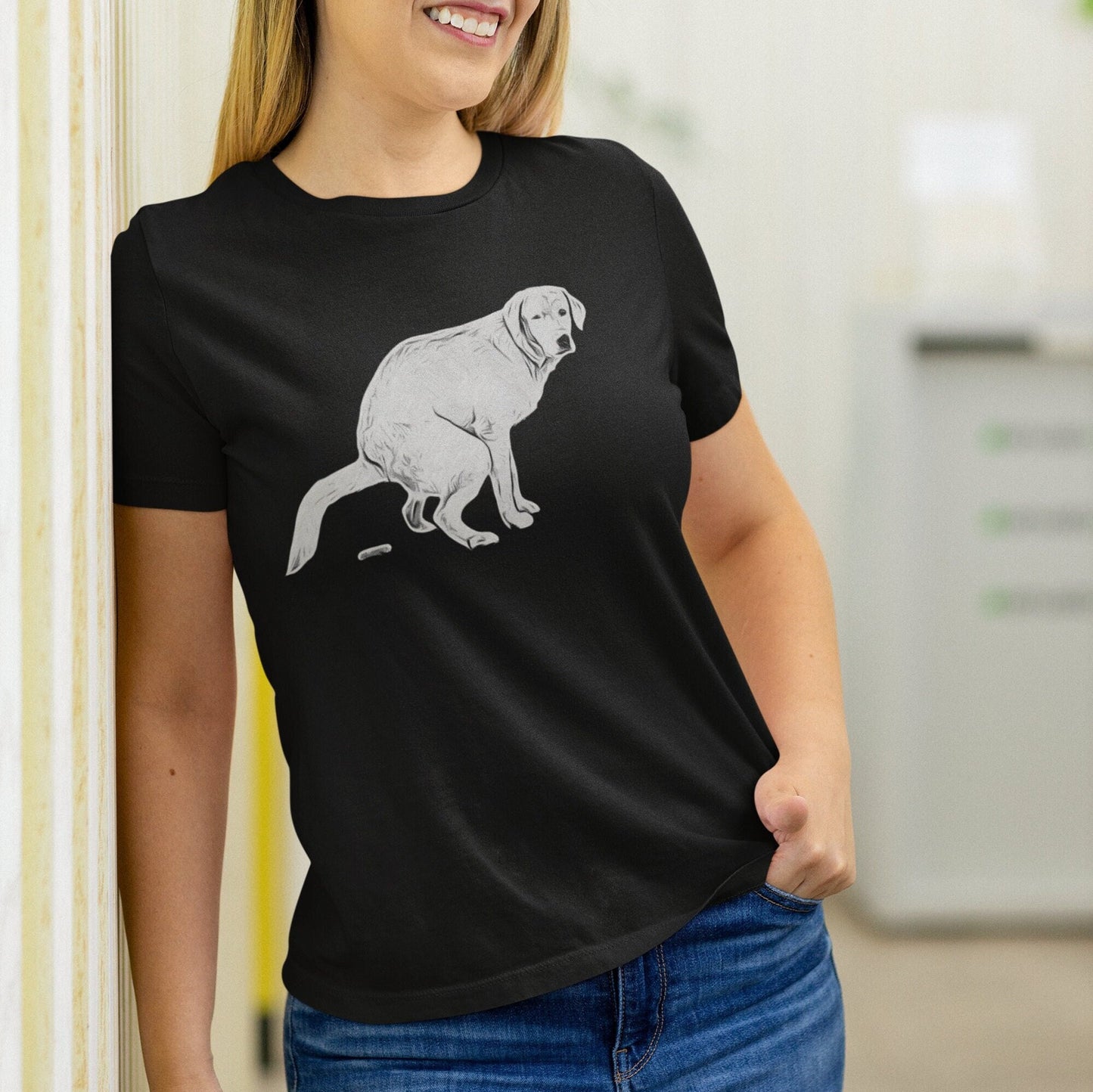 Pooping Dog Shirt, Labrador