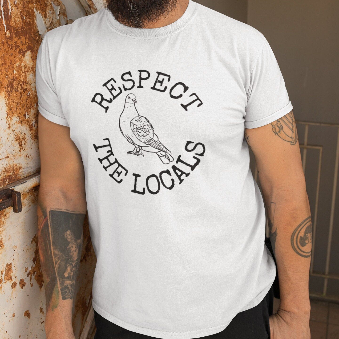 Respect The Locals Pigeon T-Shirt