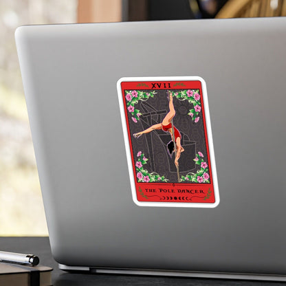 Pole Dancer Tarot Card Sticker,  3" x 4"