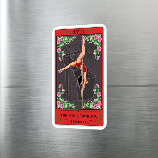 Pole Dancer Tarot Card Sticker,  3" x 4"