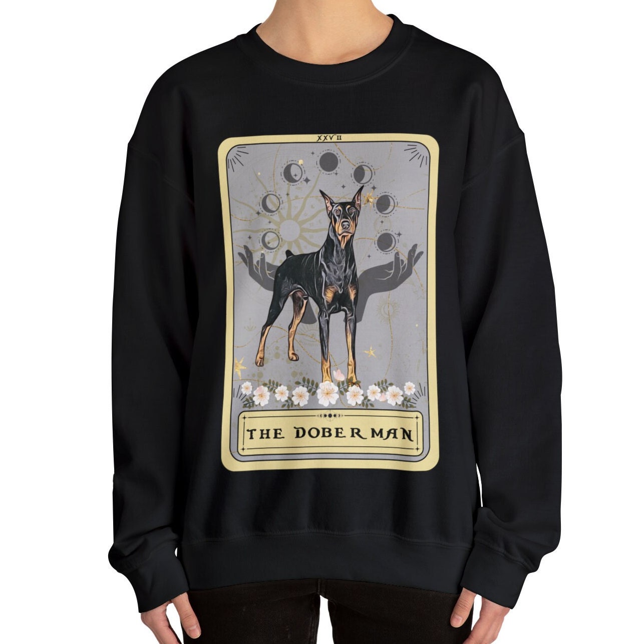 The Doberman Dog Tarot Card Sweatshirt