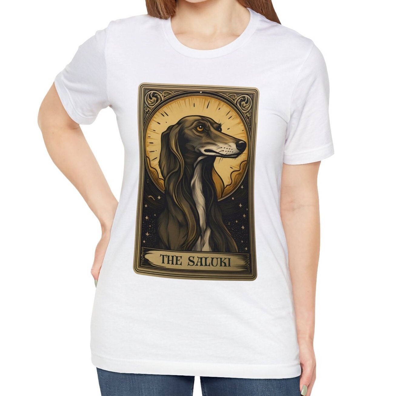 The Saluki Tarot Card Shirt, Saluki Dog