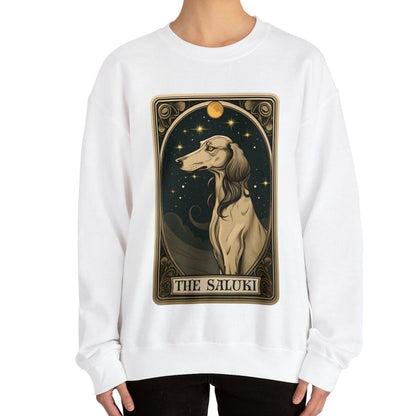 The Saluki Dog Tarot Card Sweatshirt