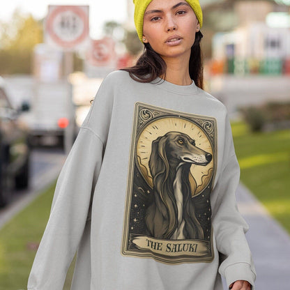 The Saluki Tarot Card Dog Sweatshirt