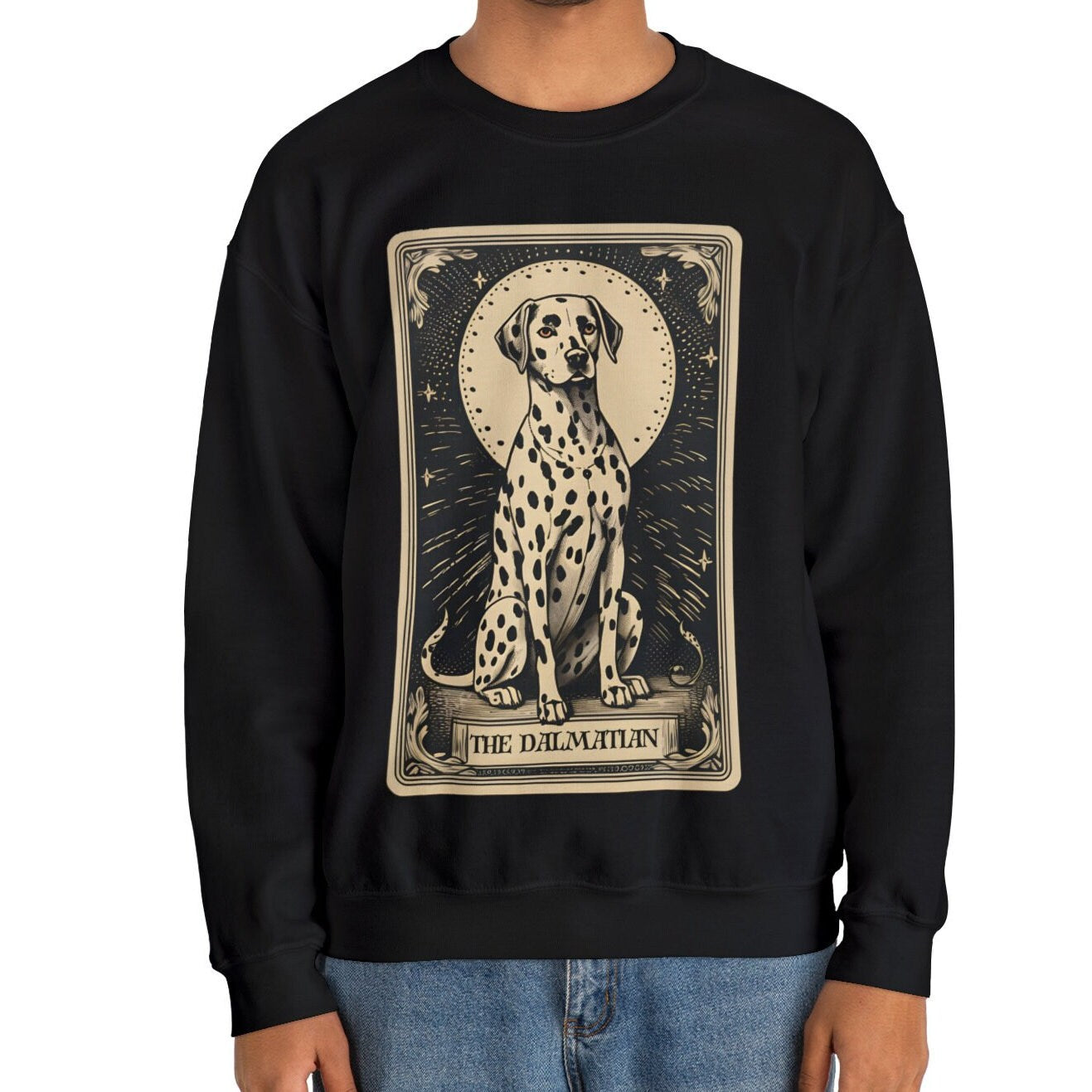 The Dalmatian Tarot Card Dog Sweatshirt