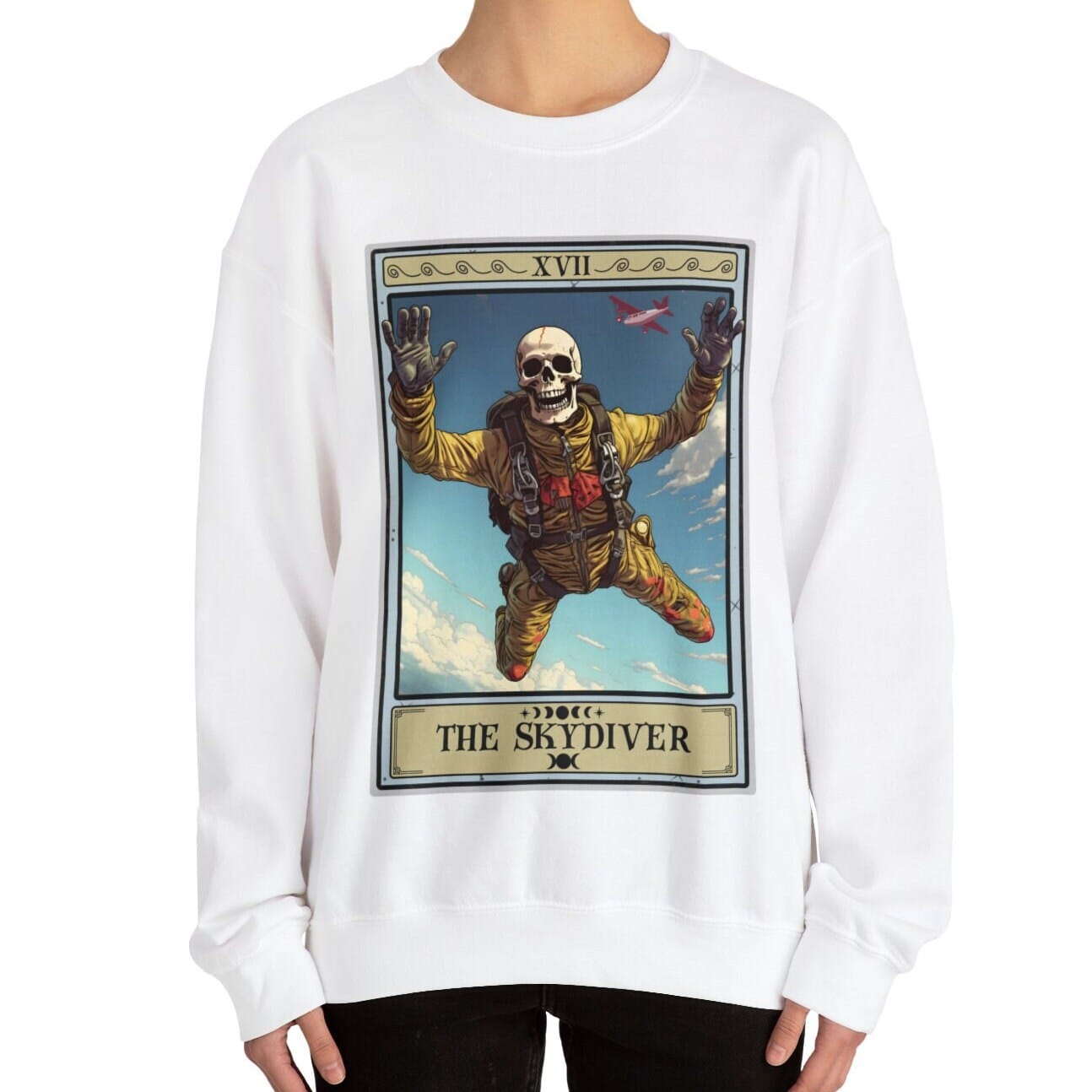 The Skydiver Tarot Card Sweatshirt, Skydiving